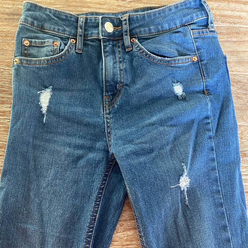Wild Fable High Rise Skinny Distressed Jeans - Picture 3 of 7